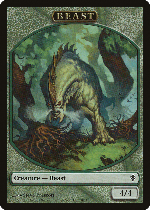 Beast (ZEN-009) [Tokens] Zendikar Tokens MTG Single Wizards of the Coast
