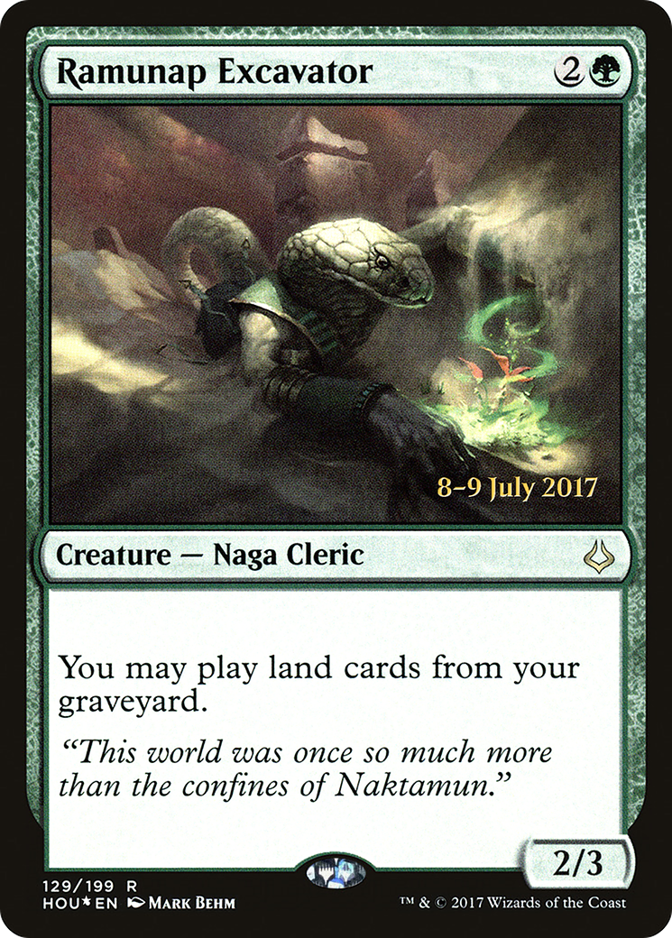 Ramunap Excavator (PRE-129) [Hour of Devastation Promos] Foil MTG Single Wizards of the Coast