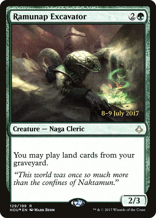 Ramunap Excavator (PRE-129) [Hour of Devastation Promos] Foil MTG Single Wizards of the Coast