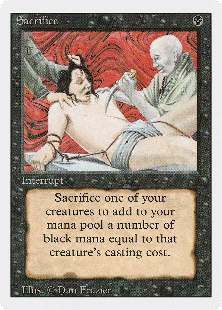 Sacrifice (3ED-126) [Revised Edition] MTG Single Wizards of the Coast