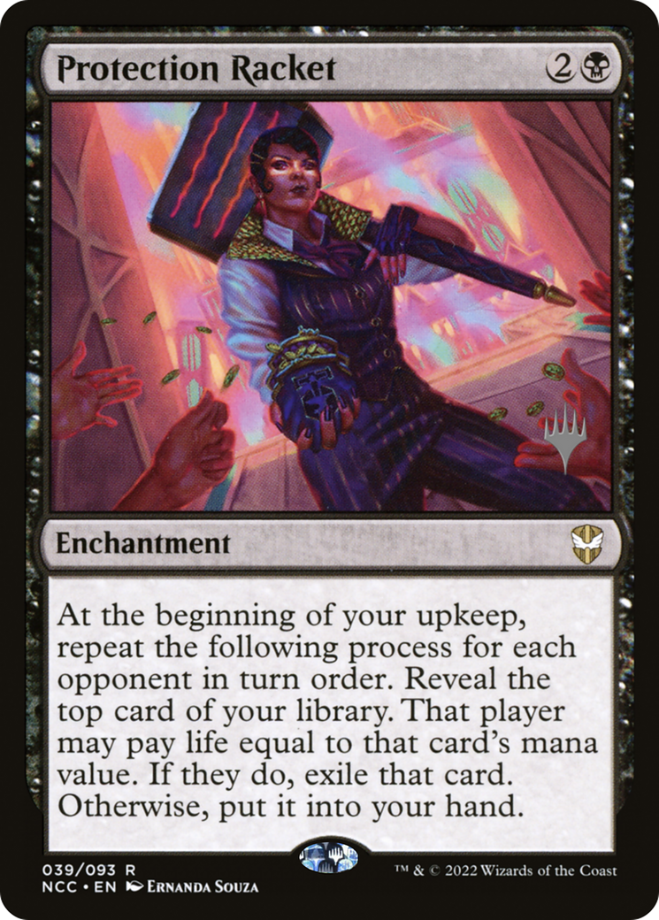Protection Racket (PPSNC-39P) [New Capenna Commander Promos] Foil MTG Single Wizards of the Coast