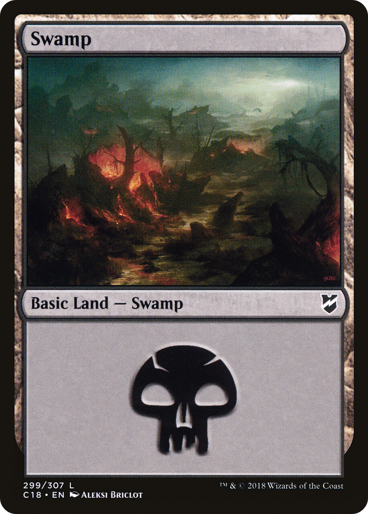 Swamp (C18-299) [Commander 2018] MTG Single Wizards of the Coast
