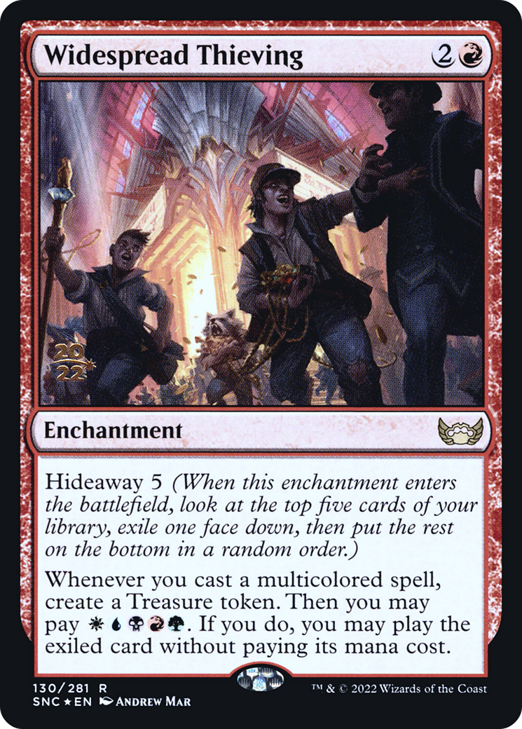 Widespread Thieving (PRE-130S) [Streets of New Capenna Promos] Foil MTG Single Wizards of the Coast