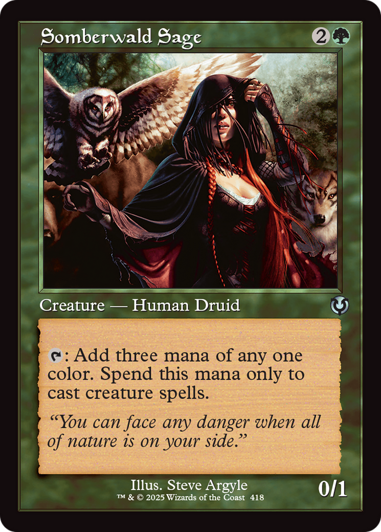 Somberwald Sage (INR-418) [Innistrad Remastered] Foil MTG Single Wizards of the Coast