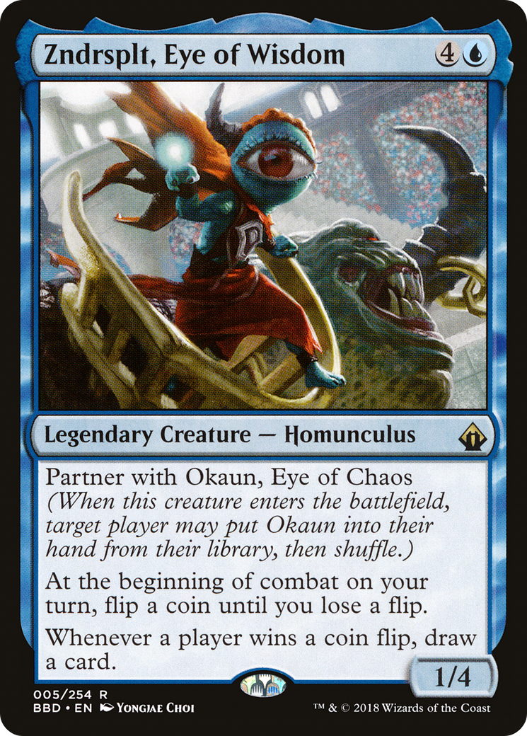 Zndrsplt, Eye of Wisdom (BBD-005) [Battlebond] Foil MTG Single Wizards of the Coast