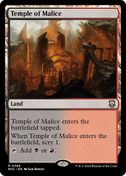Temple of Malice (M3C-389) [Modern Horizons 3 Commander] MTG Single Wizards of the Coast