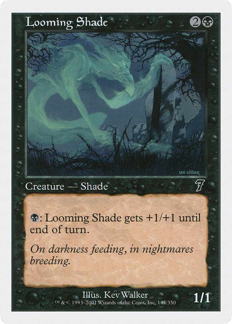 Looming Shade (7ED-145) [7th Edition] MTG Single Wizards of the Coast