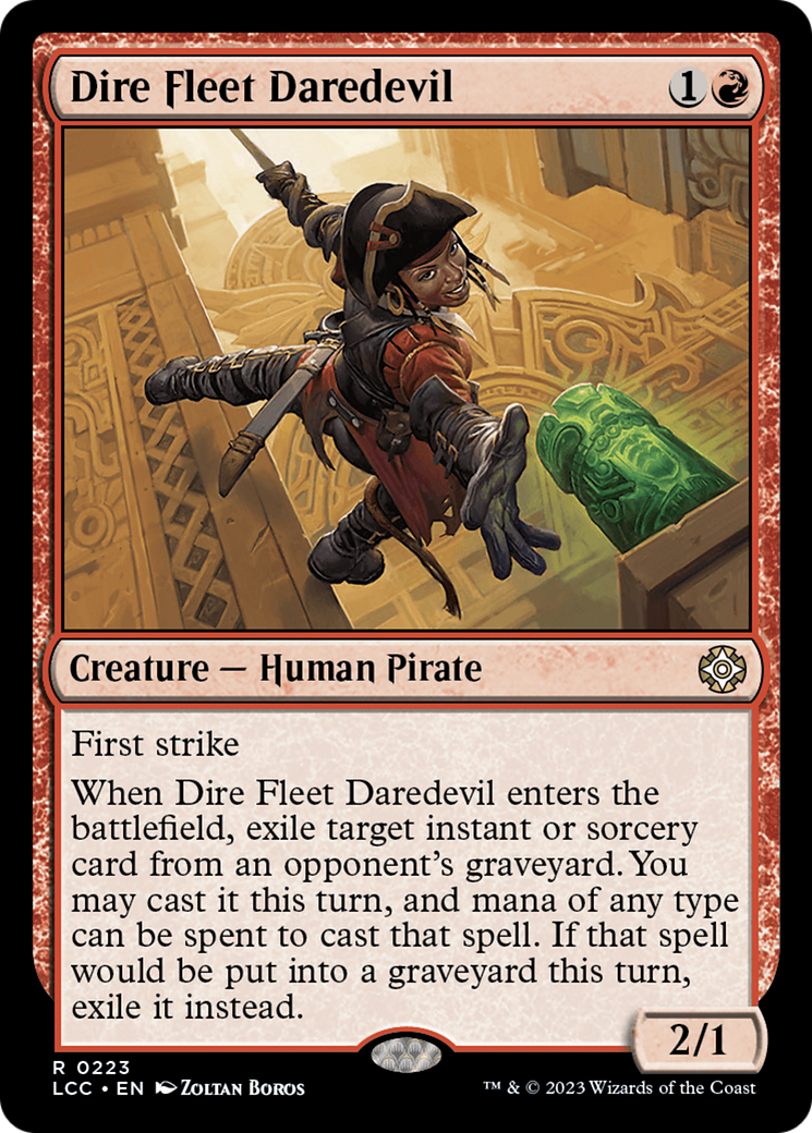 Dire Fleet Daredevil (LCC-223) [The Lost Caverns of Ixalan Commander] MTG Single Wizards of the Coast