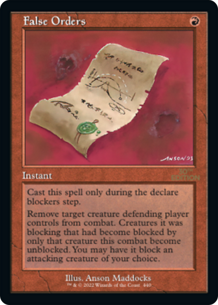 False Orders (30A-440) [30th Anniversary Edition] MTG Single Wizards of the Coast