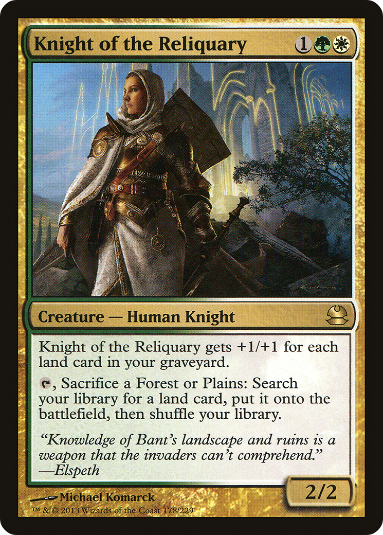Knight of the Reliquary (MMA-178) [Modern Masters] Foil MTG Single Modern Masters
