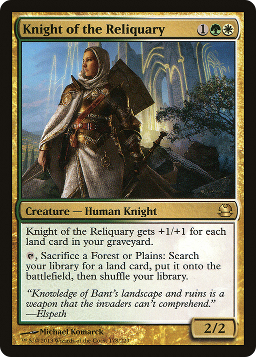 Knight of the Reliquary (MMA-178) [Modern Masters] Foil MTG Single Modern Masters