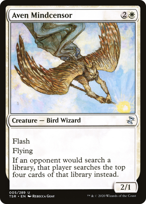 Aven Mindcensor (TSR-005) [Time Spiral Remastered] MTG Single Wizards of the Coast