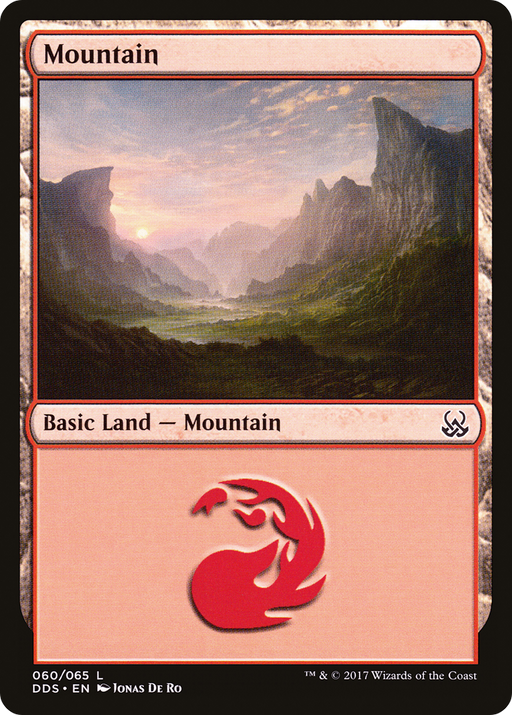 Mountain (060) (DDS-060) [Misc] Duel Decks: Mind vs. Might MTG Single Wizards of the Coast