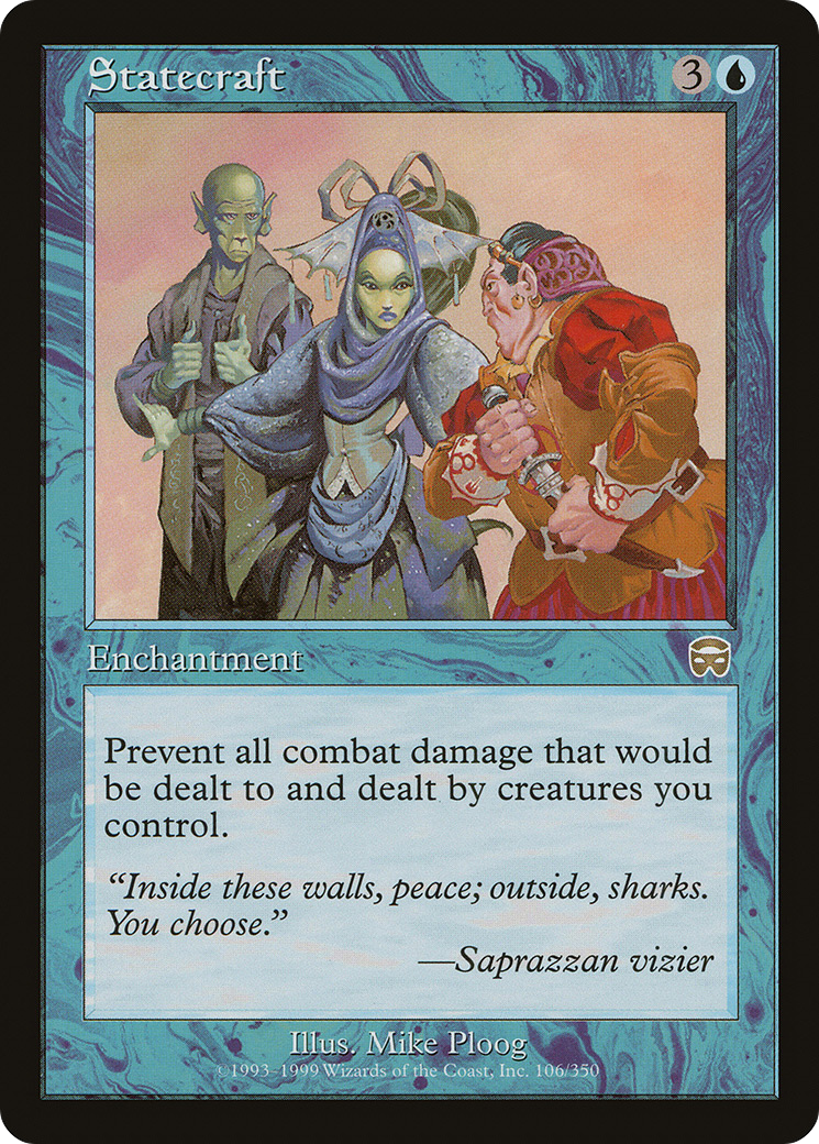 Statecraft (MMQ-106) [Mercadian Masques] Foil MTG Single Wizards of the Coast