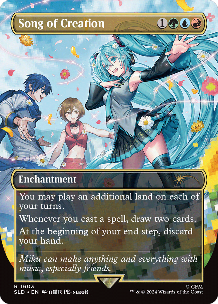 Song of Creation (SLD-1603) [Secret Lair] Drop (Borderless) MTG Single Wizards of the Coast