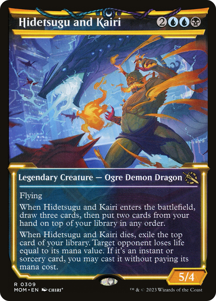 Hidetsugu and Kairi (MOM-309) [March of the Machine] (Showcase) Foil MTG Single Wizards of the Coast