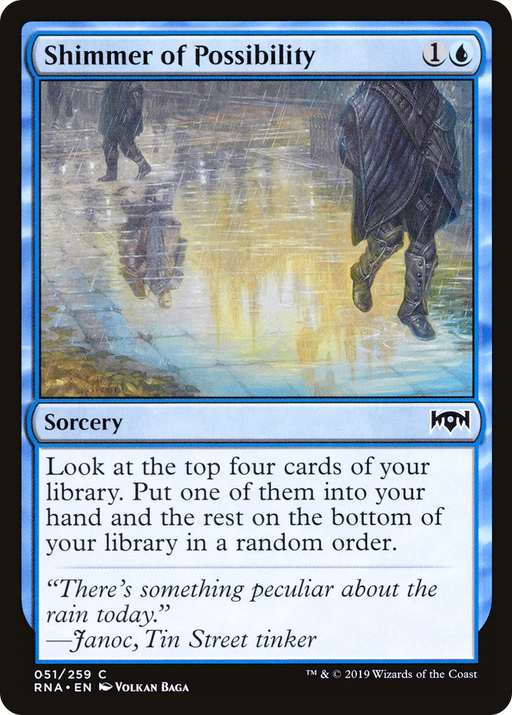 Shimmer of Possibility (RNA-051) [Ravnica Allegiance] Foil MTG Single Wizards of the Coast