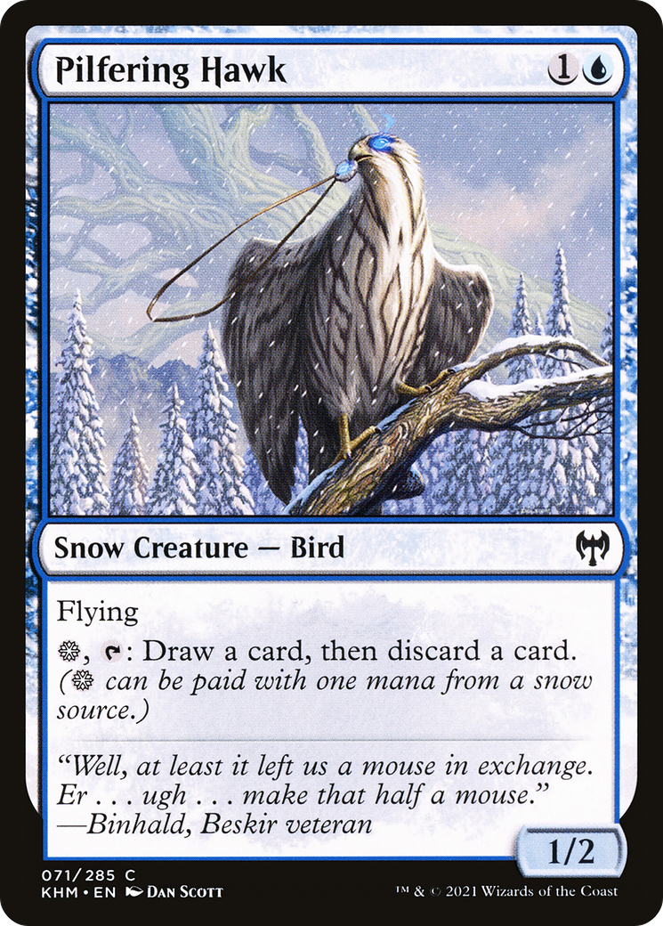 Pilfering Hawk (KHM-071) [Kaldheim] Foil MTG Single Wizards of the Coast