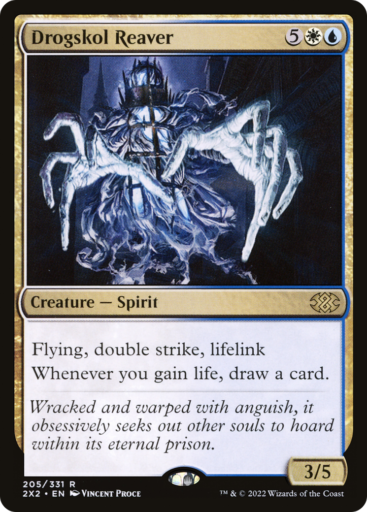Drogskol Reaver (2X2-205) [Double Masters 2022] Foil MTG Single Wizards of the Coast