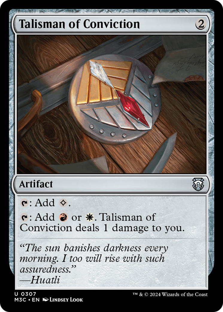 Talisman of Conviction (M3C-307) [Modern Horizons 3 Commander] MTG Single Wizards of the Coast