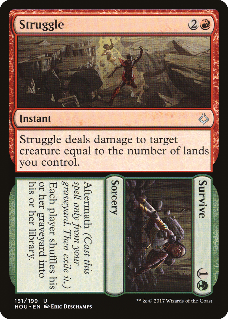 Struggle // Survive (HOU-151) [Hour of Devastation] MTG Single Wizards of the Coast