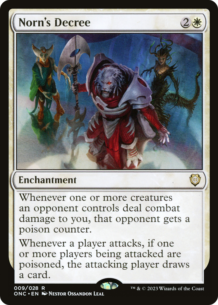 Norn's Decree (ONC-009) [Phyrexia: All Will Be One Commander] MTG Single Wizards of the Coast