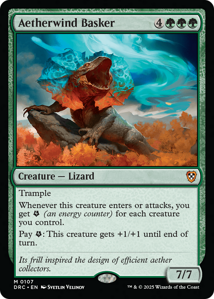 Aetherwind Basker (DRC-107) [Commander: Aetherdrift] MTG Single Wizards of the Coast