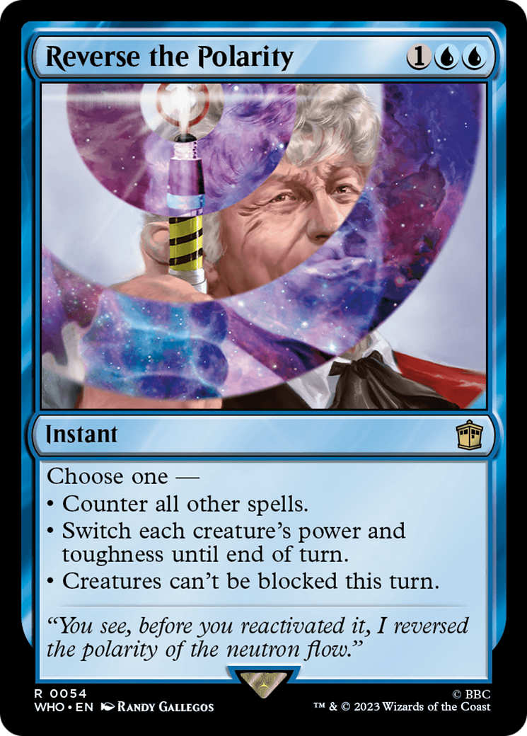 Reverse the Polarity (WHO-054) [Doctor Who] Foil MTG Single Wizards of the Coast