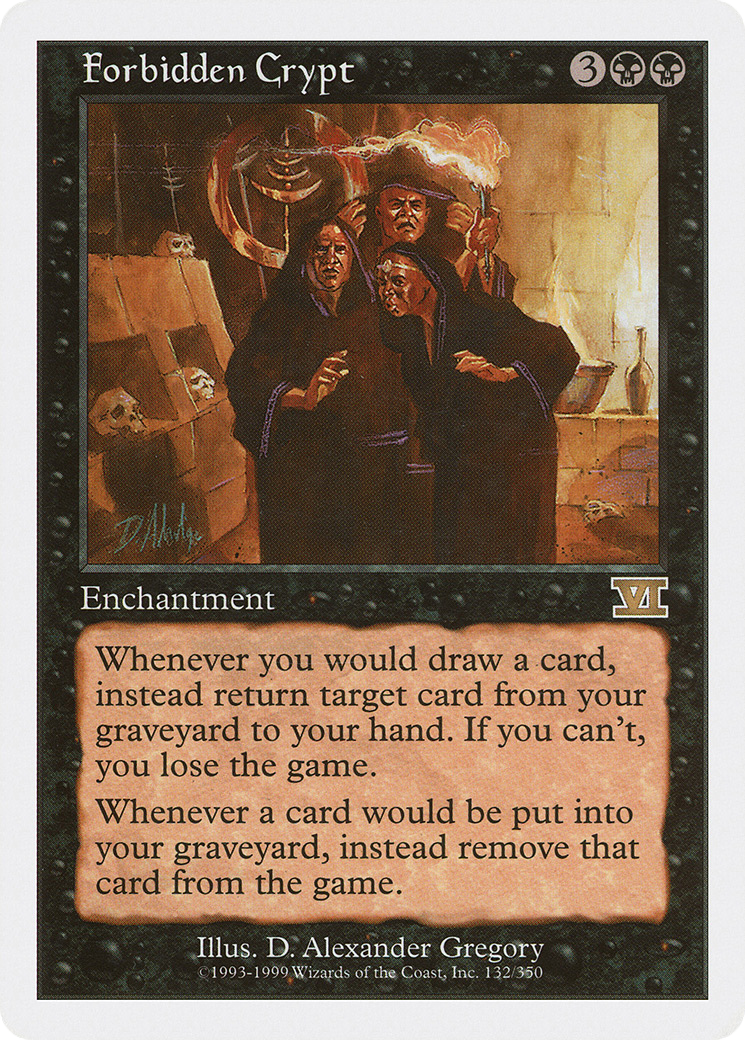 Forbidden Crypt (6ED-132) [Classic Sixth Edition] MTG Single Wizards of the Coast