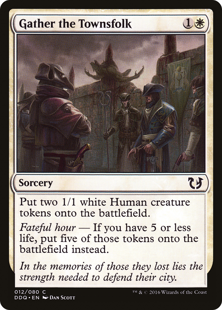 Gather the Townsfolk (DDQ-012) [Misc] Duel Decks: Blessed vs. Cursed MTG Single Wizards of the Coast