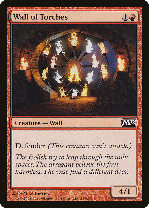 Wall of Torches (M12-159) [Magic 2012] MTG Single Wizards of the Coast