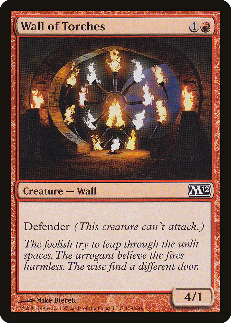 Wall of Torches (M12-159) [Magic 2012] Foil MTG Single Wizards of the Coast