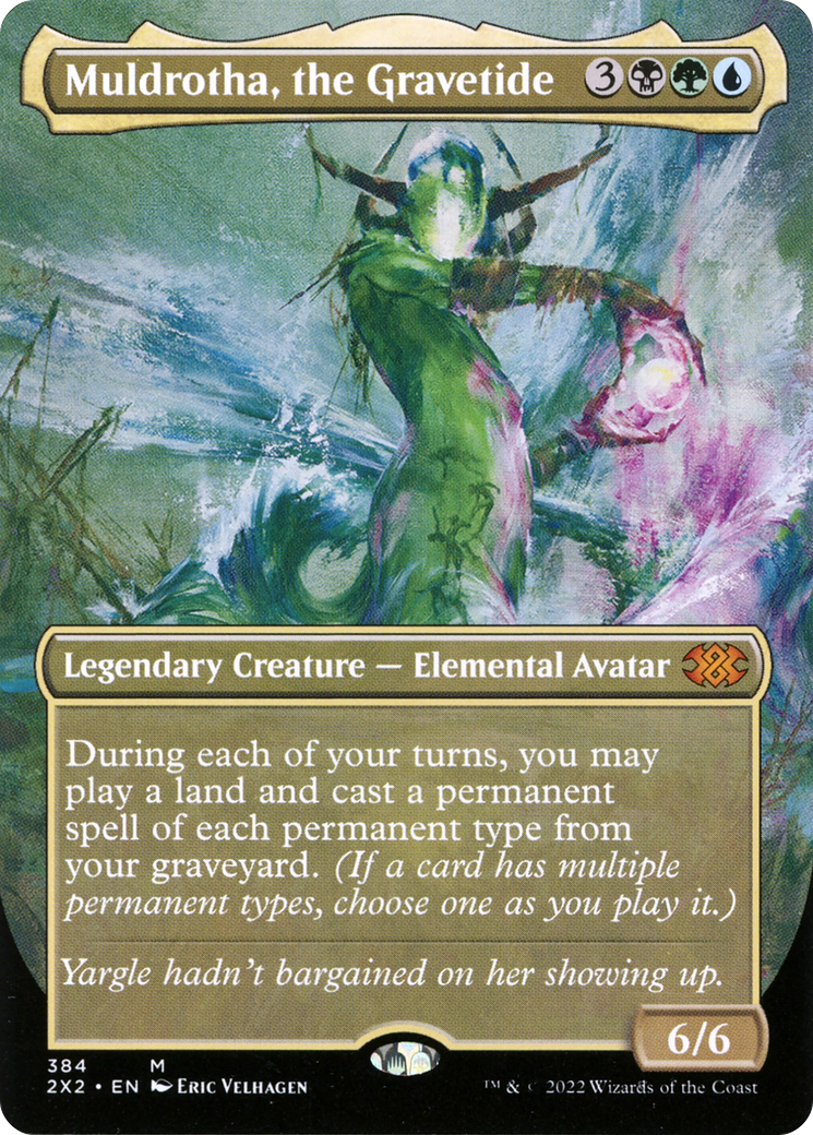 Muldrotha, the Gravetide (2X2-384) [Double Masters 2022] (Borderless) MTG Single Wizards of the Coast