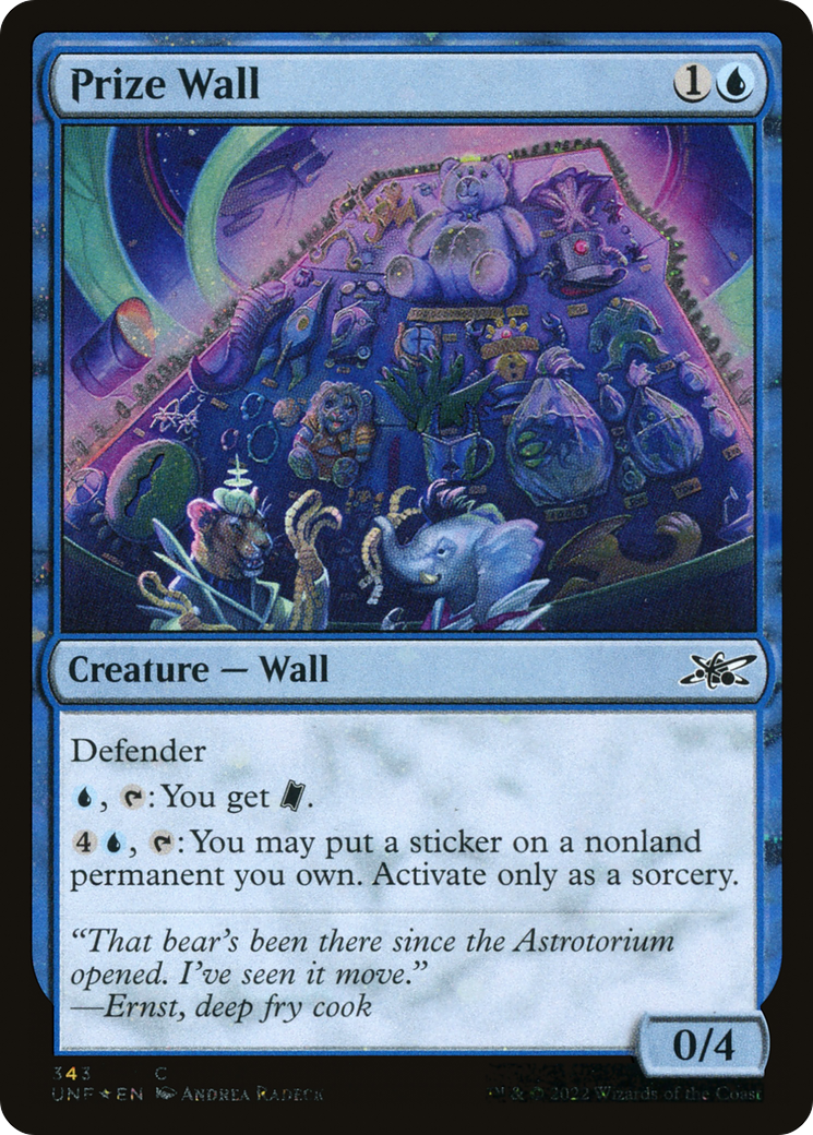 Prize Wall (Galaxy Foil) (UNF-343) [Unfinity] Foil MTG Single Wizards of the Coast