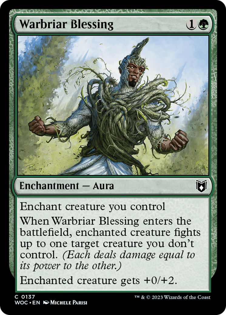 Warbriar Blessing (WOC-137) [Wilds of Eldraine Commander] MTG Single Wizards of the Coast