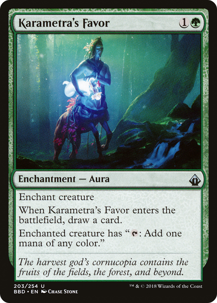Karametra's Favor (BBD-203) [Battlebond] MTG Single Wizards of the Coast