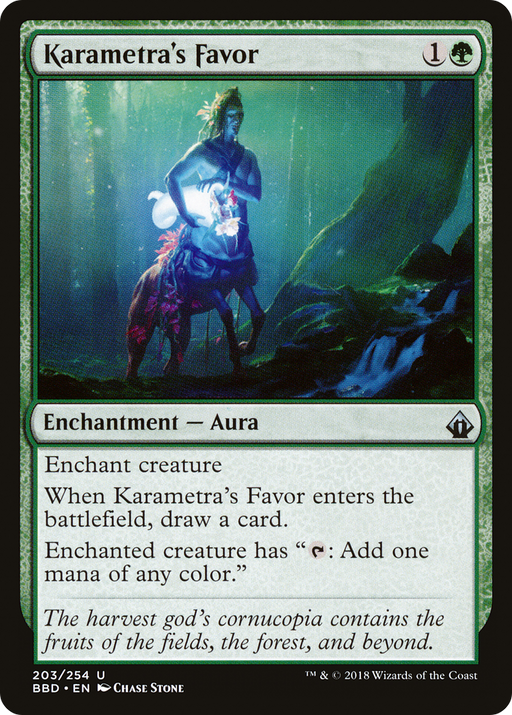 Karametra's Favor (BBD-203) [Battlebond] MTG Single Wizards of the Coast