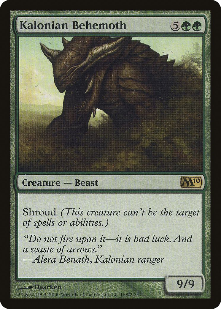 Kalonian Behemoth (M10-188) [Magic 2010] MTG Single Wizards of the Coast
