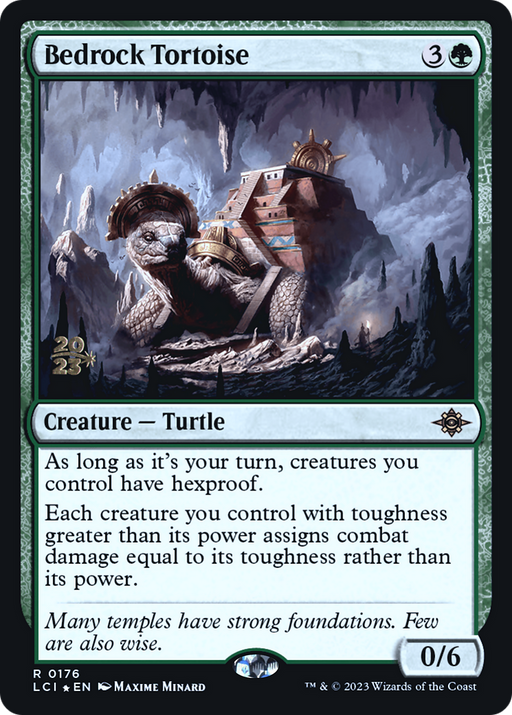Bedrock Tortoise (PRE-176) [The Lost Caverns of Ixalan Promos] Foil MTG Single Wizards of the Coast