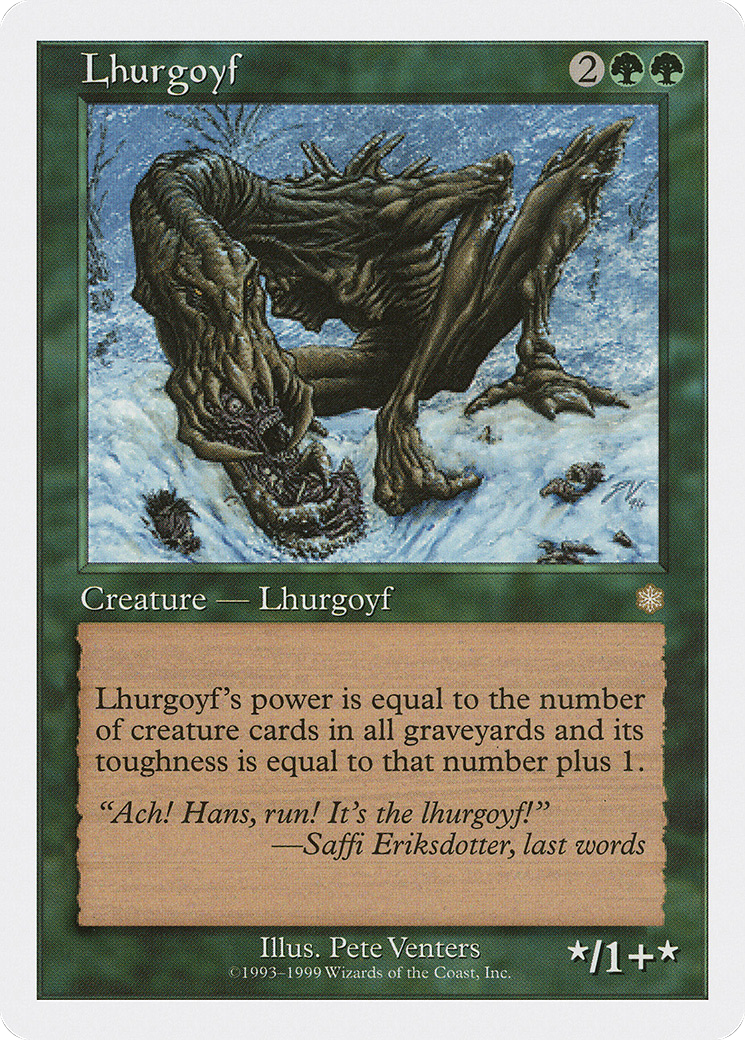 Lhurgoyf (BRB-) [Misc] Battle Royale Box Set MTG Single Wizards of the Coast