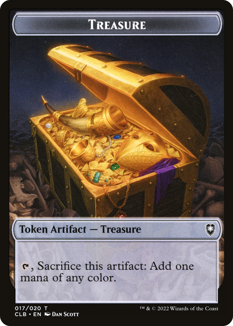 Treasure (CLB-017) [Tokens] Battle for Baldur's Gate Tokens MTG Single Wizards of the Coast