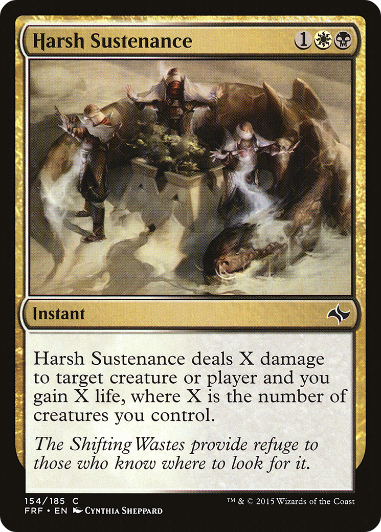 Harsh Sustenance (FRF-154) [Fate Reforged] MTG Single Wizards of the Coast