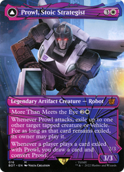 Prowl, Stoic Strategist (Shattered Glass) (BOT-016) [Transformers] (Borderless) Foil MTG Single Wizards of the Coast