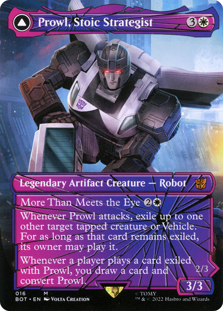 Prowl, Stoic Strategist (Shattered Glass) (BOT-016) [Transformers] (Borderless) MTG Single Wizards of the Coast