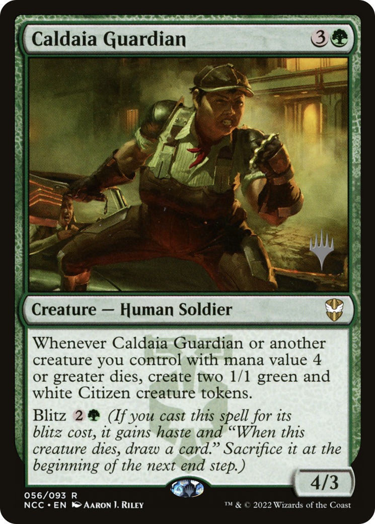 Caldaia Guardian (PPSNC-56P) [New Capenna Commander Promos] Foil MTG Single Wizards of the Coast