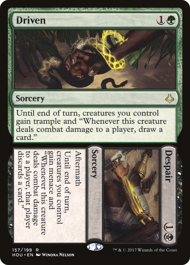 Driven // Despair (HOU-157) [Hour of Devastation] Foil MTG Single Wizards of the Coast