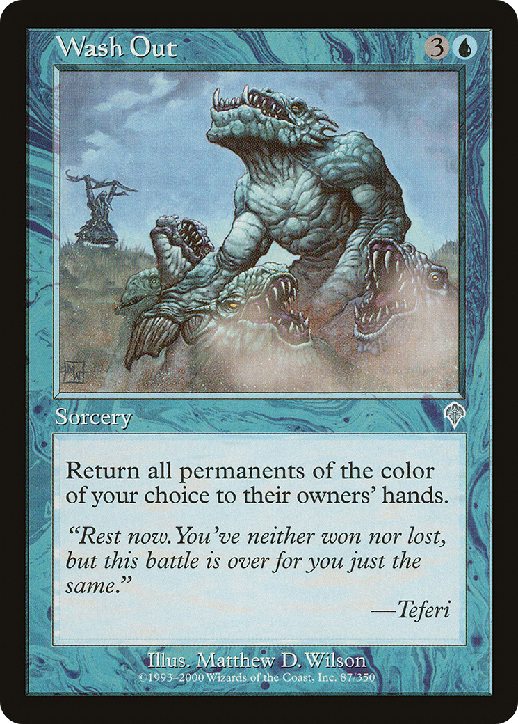 Wash Out (INV-087) [Invasion] MTG Single Wizards of the Coast