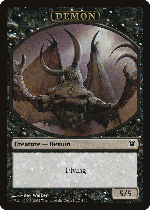 Demon Token (ISD-004) [Tokens] Innistrad Tokens MTG Single Wizards of the Coast