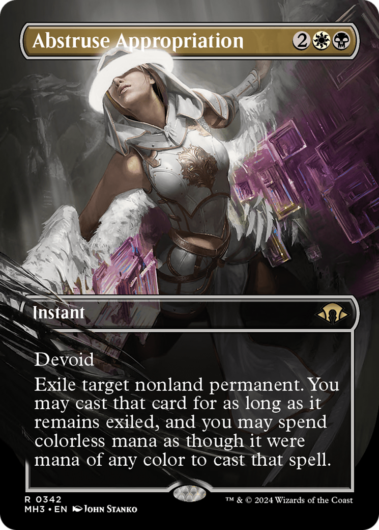 Abstruse Appropriation (MH3-342) [Modern Horizons 3] (Borderless) Foil MTG Single Wizards of the Coast