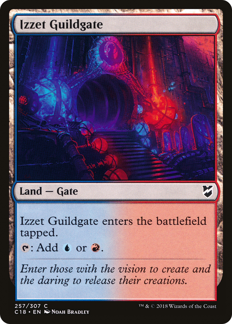 Izzet Guildgate (C18-257) [Commander 2018] MTG Single Wizards of the Coast